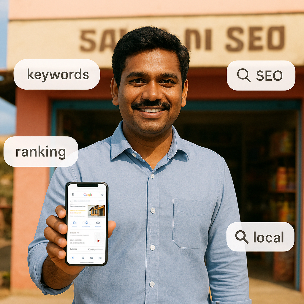 Local SEO optimization example for a small business in Guntur